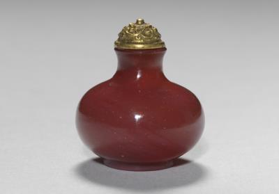 图片[2]-Red glass snuff bottle, Qianlong reign (1735-1796), Qing dynasty-China Archive